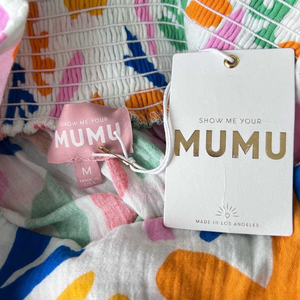 Show Me Your MuMu Long Weekend Maxi Dress Boho Colorful Whimsical Artsy Medium - Picture 4 of 11